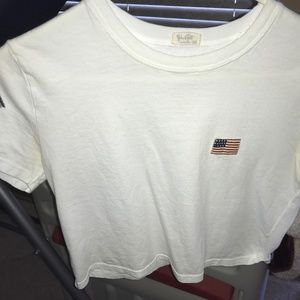 John Galt American Flag Crop Tee